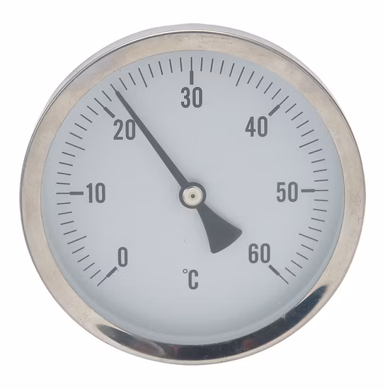 Stainless Steel Bimetallic Thermometer Back Mounting Temperature Gauge