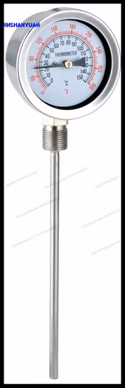 Bt-015 Adjustable Crimp Ring Bimetallic Stainless Steel Case Bimetal Cooking Thermometer for Industrial